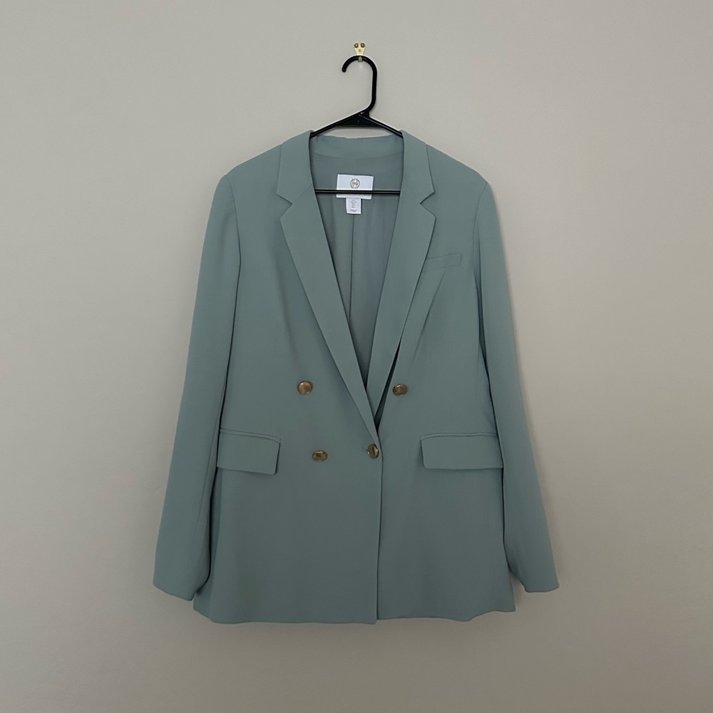 Revolve House of Harlow 1960 Double Breasted Relaxed Fit Jacket Blazer L